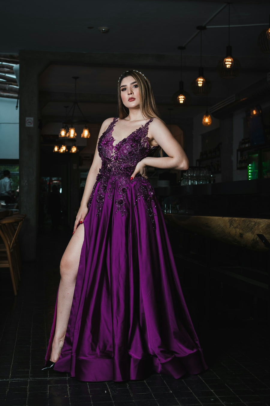 Robe Violette – Purple sequin
